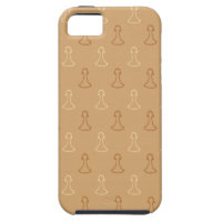 Chess Pattern in Brown. iPhone 5 Cover