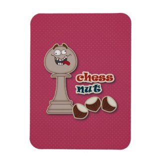 Chess Pawn, Chess Nuts and Chestnuts Magnet