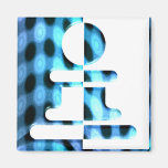 Chess Pawn Design Square Magnet