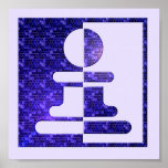 Chess Pawn on a Print