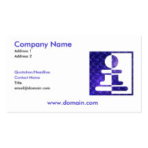 Chess Pawn Reflections Business Card