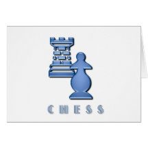 Chess Pieces Greeting Card