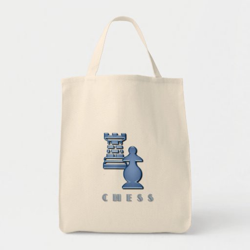 Chess Pieces Grocery Tote Bag