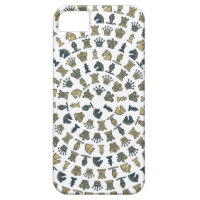 Chess Pieces in Circles iPhone 5 Case