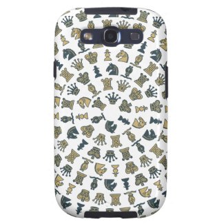 Chess Pieces in Circles Samsung Galaxy S3 Case