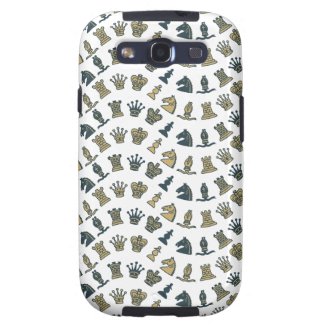 Chess Pieces in Waves Samsung Galaxy S3 Case