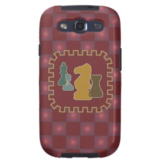 Chess Pieces Red Samsung Galaxy S3 Case