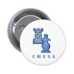 Chess Pieces Round Button
