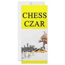CHESS player joke rack cards
