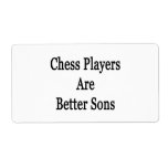 Chess Players Are Better Sons Personalized Shipping Labels