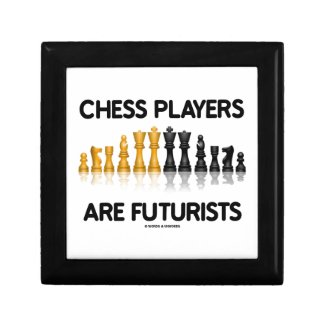 Chess Players Are Futurists (Reflective Chess Set) Jewelry Boxes