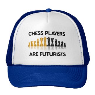 Chess Players Are Futurists (Reflective Chess Set) Mesh Hat