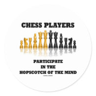 Chess Players Participate In The Hopscotch Of Mind Stickers