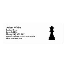 Chess queen business card templates