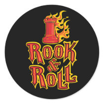Chess Rook & Roll stickers by techatfirstsite_II Chess Rook & Roll stickers