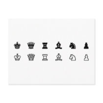 Chess Set Symbols Post Cards