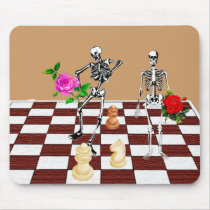 Chess Skeletons Mouse Pad