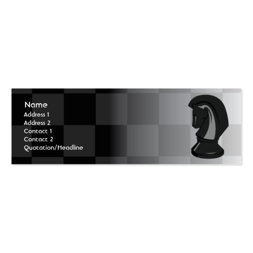 Chess - Skinny Business Card Template