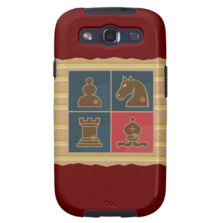 Chess Squares Red Galaxy S3 Case