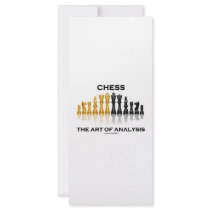 Chess The Art Of Analysis Rack Card