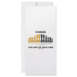 Chess The Art Of Analysis Rack Card