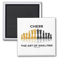 Chess The Art Of Analysis Refrigerator Magnets