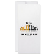Chess The Art Of War (Gothic Font) rack cards by wordsunwords Chess The Art Of War (Gothic Font) rack cards