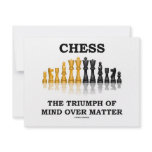 Chess The Triumph Of Mind Over Matter Invitation