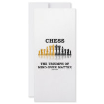 Chess The Triumph Of Mind Over Matter rack cards by wordsunwords Chess The Triumph Of Mind Over Matter rack cards