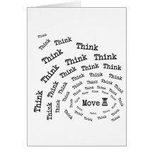 Chess Think-Move(W) Greeting Cards