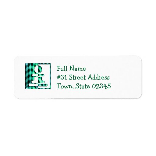 Chess Tournament Return Address Label