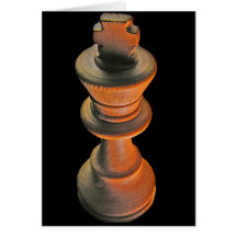 Chess, White King Greeting Card