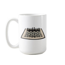 Chessboard and Chess Pieces: Coffee Mug