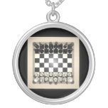 Chessboard and Chess Pieces: Necklace