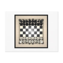 Chessboard and Chess Pieces: Postcards