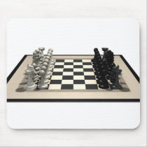 Chessboard & Chess Pieces: Mousepads