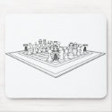Chessboard & Chess Pieces: mousepads
