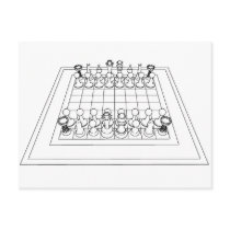 Chessboard & Chess Pieces: postcards by spiritswitchboard Chessboard & Chess Pieces: postcards
