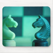 Chessboard Knights Mouse Pad