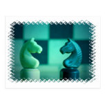 Chessboard Knights Postcard