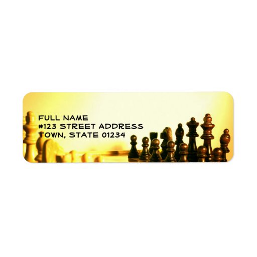 Chessboard Mailing Label