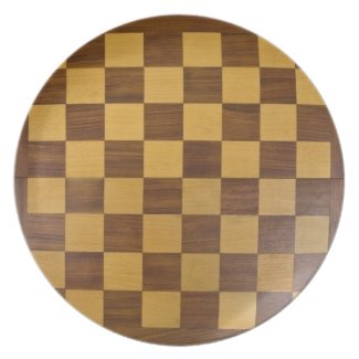 chessboard party plates