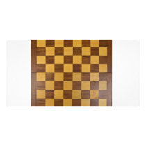 chessboard photo card template