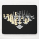 Chessboard with Chess Pieces - Custom Mousepad by spiritswitchboard Chessboard with Chess Pieces - Custom Mousepad