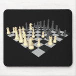 Chessboard with Chess Pieces - Custom Mousepad