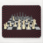 Chessboard with Chess Pieces - Custom Mousepad