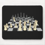 Chessboard with Chess Pieces - Custom Mousepad