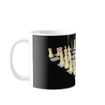 Chessboard with Chess Pieces - Custom Mug