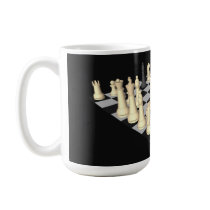 Chessboard with Chess Pieces - Custom Mug