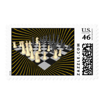 Chessboard with Chess Pieces - Custom Stamps by spiritswitchboard Chessboard with Chess Pieces - Custom Stamps